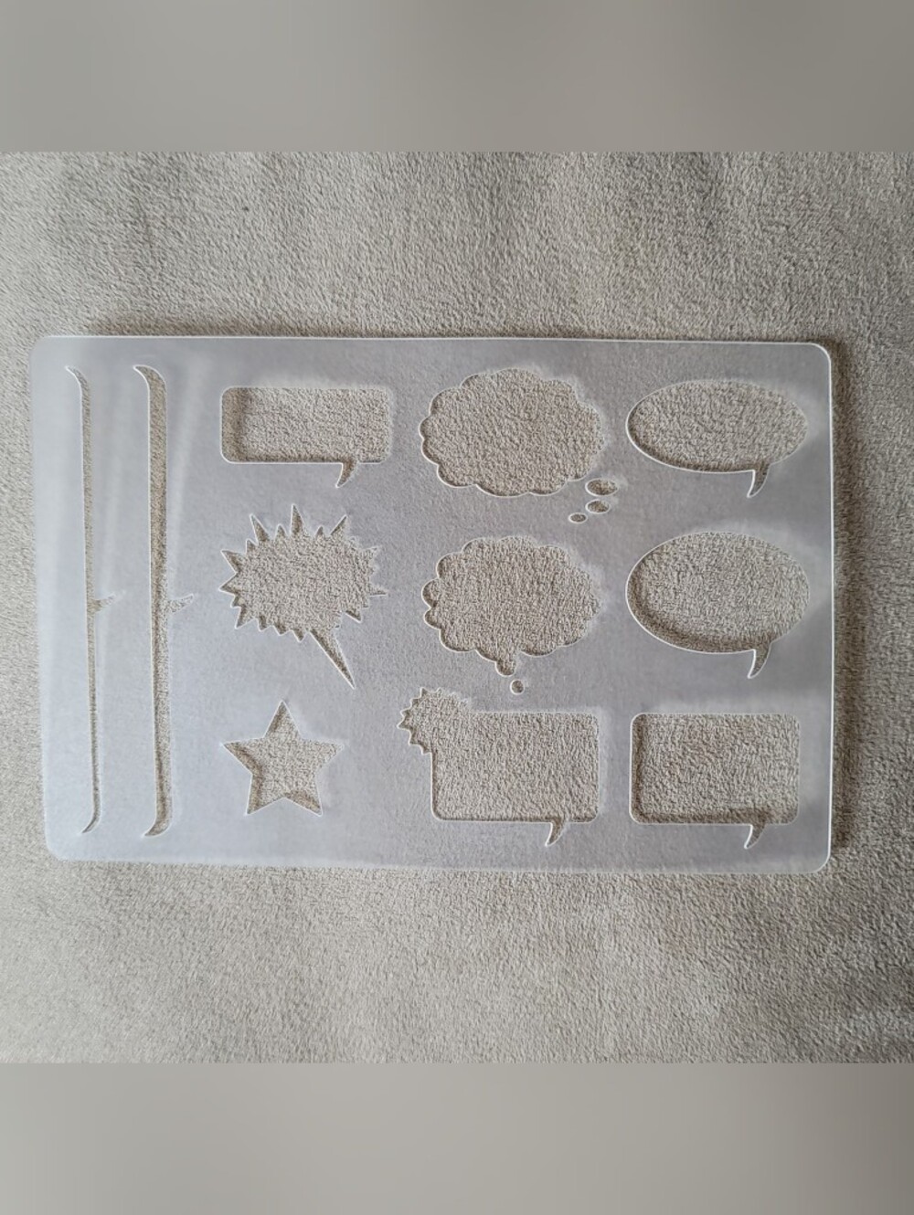 SPEECH BUBBLE Comic Book Strip Stencil